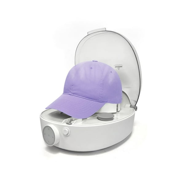 Hat Care Machine for Iron and Dry, Limpiador automático de gorras con, Mantén tus Gorras en Forma, Plancha para Gorras con Vapor y Secado, Lavador de Gorras para Sombrero de Cubo, Hat Shaper (white)
