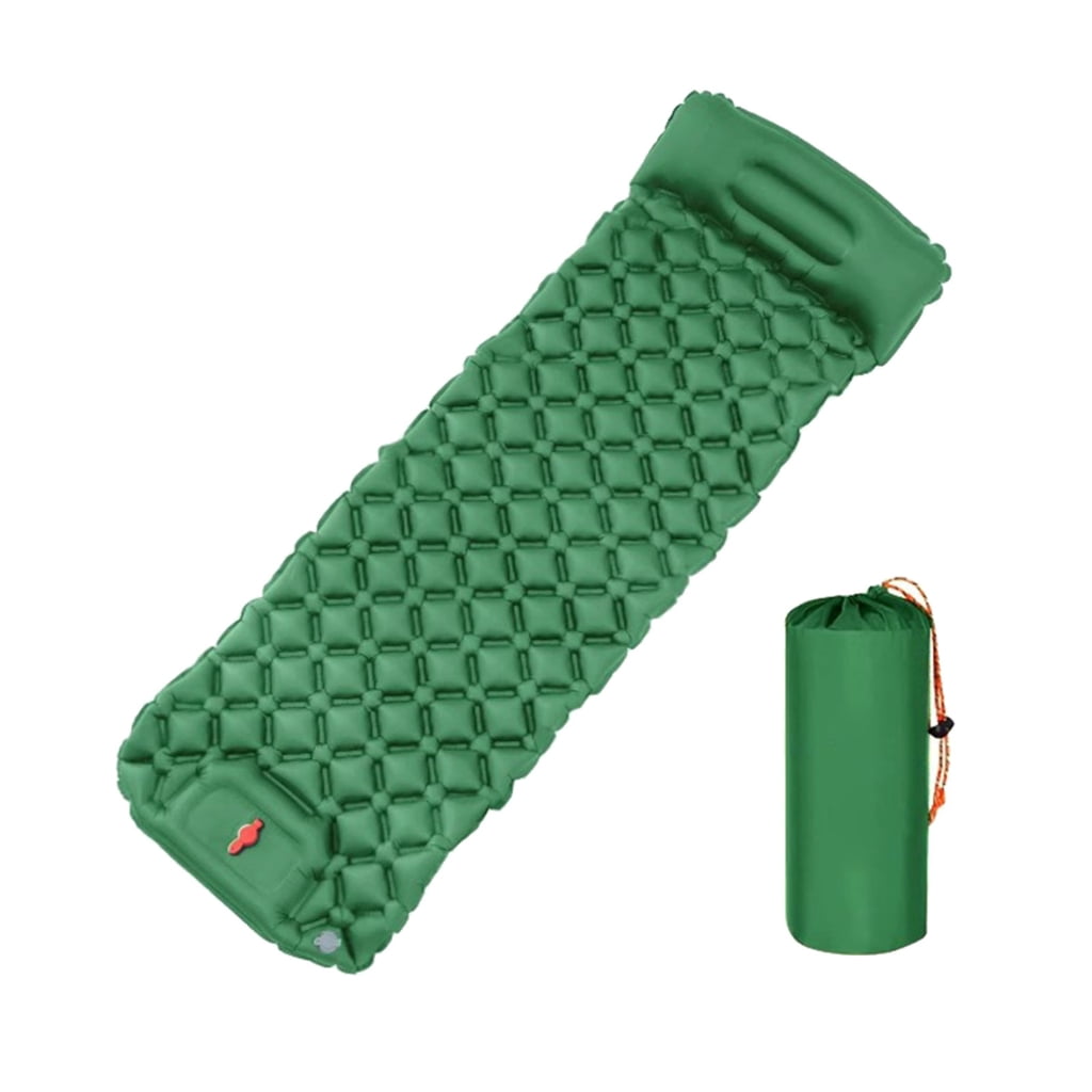 Outdoor Inflatable Mattress Light Weight Hiking Sleep Pad with Pillow Travel Mat Folding Bed for Travel Hiking