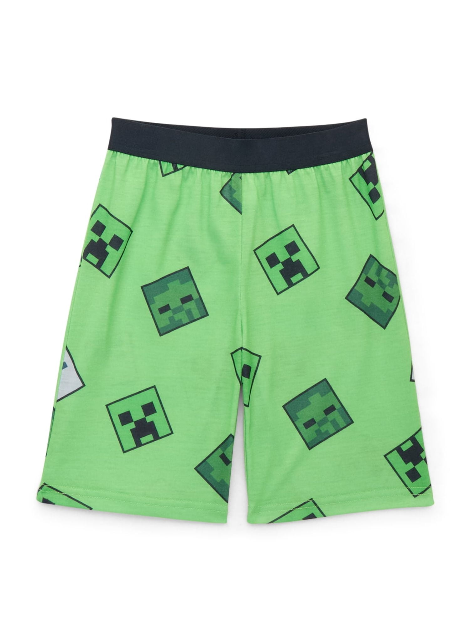 Minecraft Boys Graphic Print Tee and Shorts Sleep Set, 2-Piece, Sizes 4-16