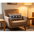 thumbnail image 5 of Luckky Patriotic Flag Lumbar Throw Pillow,Red White Blue Decorative Cushion,Independence Day Accent Pillow,Soft Waist Support Pillow for Sofa,Couch, Bedroom,4th of July Home Decor, 5 of 6