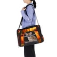 thumbnail image 6 of Thanksgiving Pumpkin Leaves Sherpa Fabric Dog Bag 900D Oxford Cloth Pet Carrier with Nylon Webbing - 17x10x11.8 Inches, 6 of 7