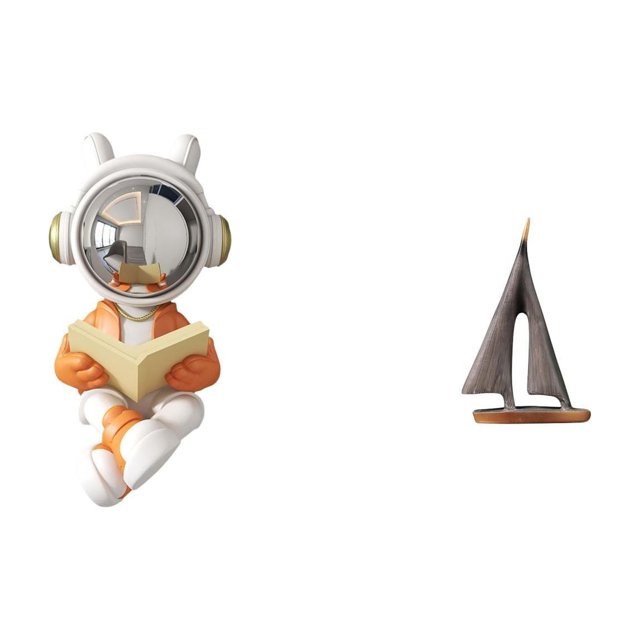 Figura Decorativa De Astronauta En Velero, Escultura Para Centro De Mesa, Habitación De Hotel, Sala De Estar, Escritorio O Chimenea.