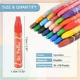 thumbnail image 2 of Uxcell Vermilion Oil Pastels, 36Pcs Soft Oil Crayons Vibrant and Creamy Pastels Stick Art Supplies for Art Painting Drawing Blending Graffiti for Artists Beginners, 2 of 7