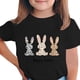 thumbnail image 2 of Blusas y camisas de manga corta con cuello redondo Camiseta estampada de manga corta de Pascua para niños Cuello redondo Manga corta Casual Versátil Para niñas Niños Top de poliéster, 2 of 5