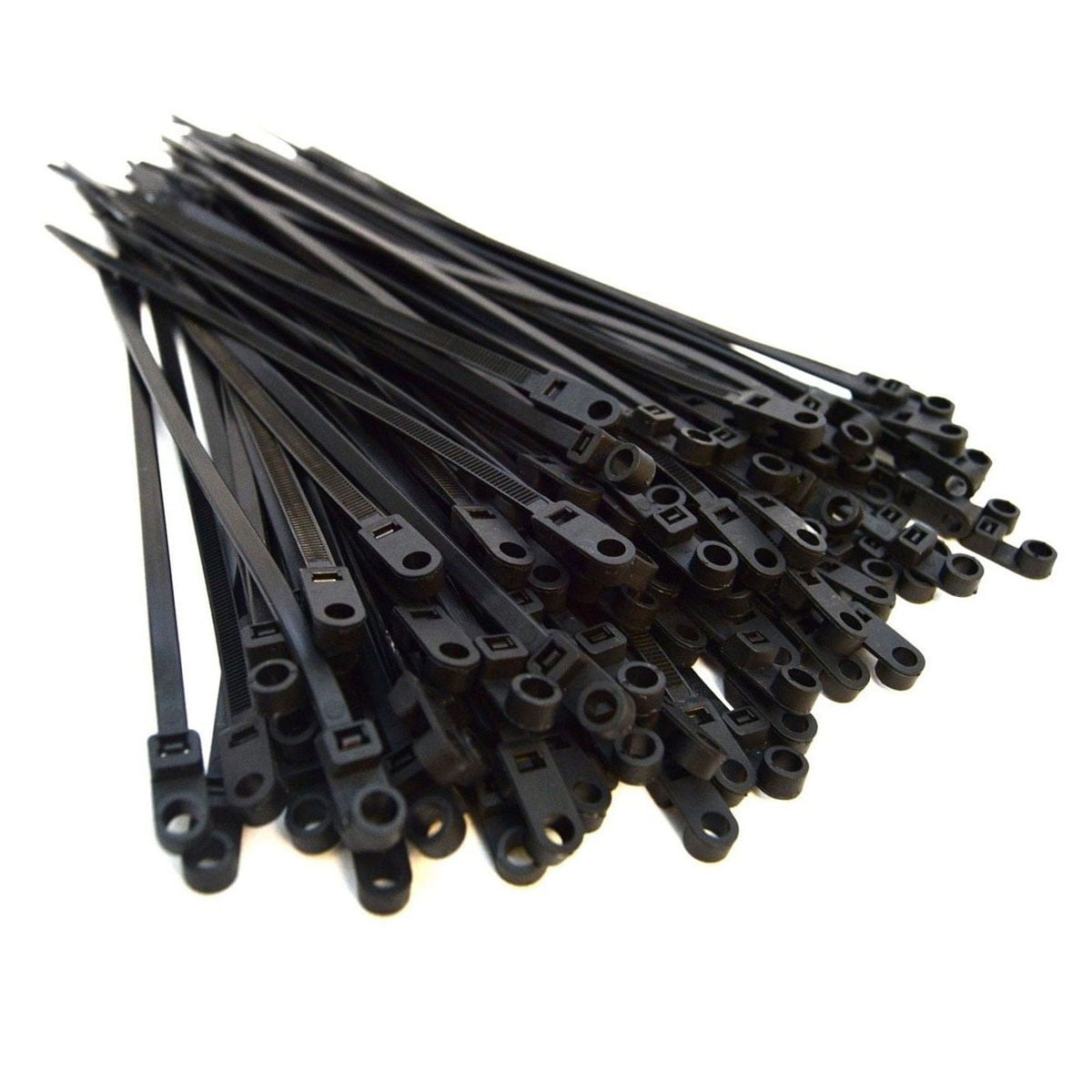 500 USA Black 7" Inch Nylon Cable Wire Wrap Zip Ties 50 LBS UV Resistant 