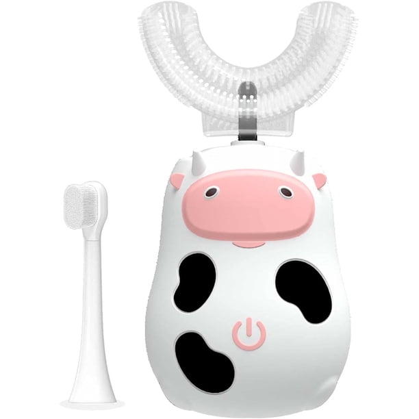 Cepillo de dientes eléctrico para niños, cepillo de dientes automático en forma de U, carga magnética, resistente al agua Ipx7, velocidad de dos engranajes, edad para 2-14 años, versión 2021 Namotu XYWJ067
