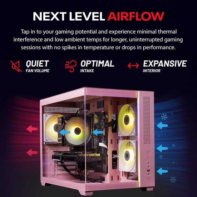 Skytech Gaming, Aurora Gaming PC, Pink Edition, 32GB DDR5 RAM