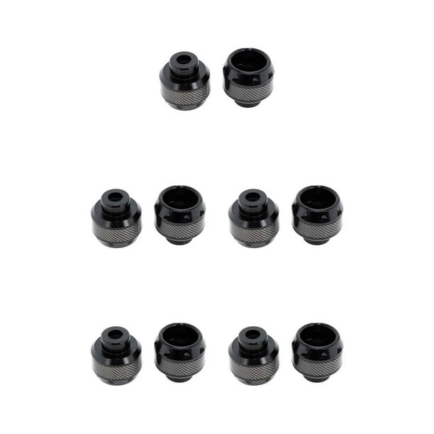 Speravity 1 par de horquilla delantera, copa anticolisión, protección contra caídas, deslizador de aluminio, protección contra choques, piezas de Negro 5piezas Speravity CBP185639