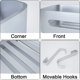 thumbnail image 5 of Shower Shelf Bathroom Shelf No Drilling, Wall Mounted Shower Caddy, Shower Caddy Storage Basket Organizer, Adhesive, Aluminum, 5 of 5