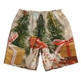 thumbnail image 3 of Uemuo Holiday Christmas Stars Pattern Men's Swim Trunks Hawaiian Beach Bathing Suit Swimsuits Beach Quick-Dry Shorts with Pockets-XX-Large, 3 of 9