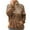 Khaki, variant on Womens Sweatshirts Casual Zipper Lapel Double Leopard Print Patchwork Sweatshirt Long Sleeve Winter Warm Pullover Tops