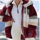 thumbnail image 1 of Abrigo holgado con capucha y bolsillo con cremallera para mujer, cálido, de felpa, estilo europeo y americano, otoño e invierno, 2023, 1 of 4