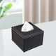 thumbnail image 5 of Funda para caja de pañuelos de piel sintética | Porta pañuelos de piel sintética estilo restaurante de hotel | Cajón decorativo con base estable y opciones de varios tamaños, 5 of 5