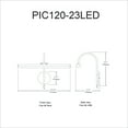 thumbnail image 2 of Dainolite PIC120-23LED-PC Display & Exhibit 48W LED Picture Light - Polished Chrome, 2 of 3