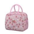 thumbnail image 1 of Sac à Lunch Mignon pour Amateurs de Fraises Design Fruits et Fleurs Kawaii Sac Isotherme Réutilisable, 1 of 6