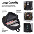 thumbnail image 4 of Vsdgher Gothic Raven Portrait Print Large Capacity Backpack Lunch Bag Pencil Case Combination 3 Piece Set for Student, 4 of 7