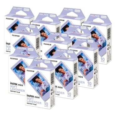 Fujifilm INSTAX MINI Soft Lavender Instant Print Film for INSTAX PAL and Mini Cameras (10-Pack) Bundle