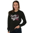 thumbnail image 5 of Freshly Squeezed Breast Cancer Aware Women's Long Sleeve T Shirt Brisco Brands S, 5 of 6