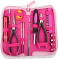 thumbnail image 1 of Women's 23-Piece Pink Tool Set with Pink Nylon Storage Case for DIY and Home Repair, 1 of 5