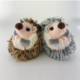 thumbnail image 5 of Cute Hedgehog Plush Keychain Mobile Phone Pendant Keyring Hedgehog Pompon Ring Pendant Plush Toy Pi, 5 of 5