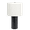 Black,White, variant on Table Lamp Aura Black Table Lamp with On/Off Switch Black Block Base,LED Lamp