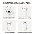 thumbnail image 3 of Kimmama Black Laundry Bag with Strap,70L Laundry Backpack for Camping, 3 of 7