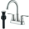 thumbnail image 2 of Brushed Nickel Bathroom Sink Faucet 2 Handle 4 Inch Centerset Vanity Mixer Faucet, 2 of 17