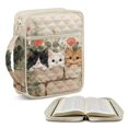 thumbnail image 2 of Xixirimido Cute Cats & Floral Print Bible Cover Case for Women Men, Large Bible Bag Bible Study Supplies Accessories Quilted Bible Carrying Cases with Handle Christian Gift, 2 of 7
