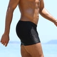 thumbnail image 4 of JoveMarine Plus Size Men's Quick Dry Swim Trunks Breathable Beach Shorts with Elastic Waist Comfortable Swimwear for Swimming and Pool Black L, 4 of 7
