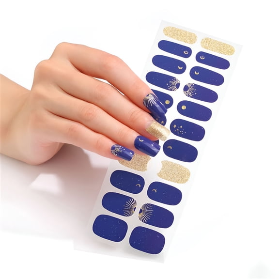 RAGUPEL Kids Color Nails Strips Glitter Nail Care Sticker Waterproof Nail Polish Adhesive Valentine's Day Nail Sticker