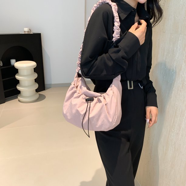 Bolso Hobo con cordón de nube para mujer correa ajustable bolso diario femenino de gran capacidad