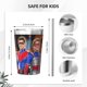 thumbnail image 4 of Termo Henry Danger con pajita cónica, doble pared, aislamiento al vacío, impresión de acero inoxidable, 12 oz, color blanco, 4 of 7