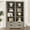 Light ivory, variant on 72 in Tall Book Shelf with Storage, Farmhouse Floor Standing Bookcase,Book Shelf with 4 Drawers, Freestanding Display Storage Shelves for Bedrooms