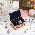 thumbnail image 2 of Cofre del tesoro rectangular organizador, caja decorativa para joyas, caja de regalo de recuerdo para mujeres y niñas, 3,7 x 2,7 x 2 pulgadas, 2 of 5