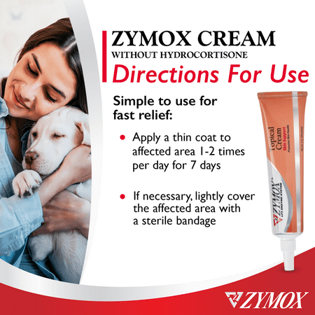 Zymox Topical Cream without Hydrocortisone, 1 Ounce