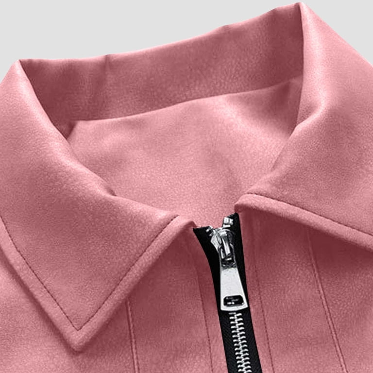 Suede Jacket for Men Loose Faux Leather Outwear Casual Full Zip