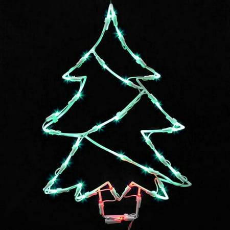 18 quot lighted led christmas tree window silhouette 18 quot lighted led christmas tree window silhouette