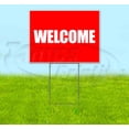 thumbnail image 1 of Welcome (18" x 24") Yard Sign, Includes Metal Step Stake, 1 of 6