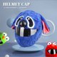 thumbnail image 5 of Funda Para Casco De Moto Funda de felpa para casco con orejas flexibles grandes y locas para montar a caballo (puntada azul) Ehuebsd Accesorios para autos y motos, 5 of 9