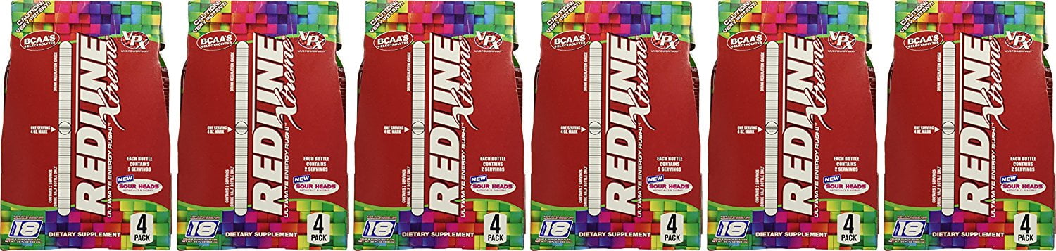 VPX Redline Xtreme Energy Ready to Drink, Sour Heads, 24 ...
