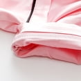 thumbnail image 6 of Doomiva Boys Girls Satin Silk Sleepwear Unisex Summer Outfits 2-Piece Short Sleeve Button Down Shirts with Pants Set Pink 110/XL, 6 of 7