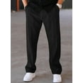 thumbnail image 4 of FOCUSNORM Men's Tapered Joggers Lightweight Drawstring Elastic Waist Solid Color Athletic Workout Pants Trousers, 4 of 9