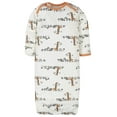 thumbnail image 4 of Gerber Baby Boy Long Sleeve Gowns with Mitten Cuffs, 4-Pack, 4 of 6