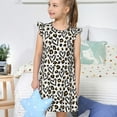 thumbnail image 4 of Honeii Robes de Nuit Imprimé Léopard Cœur - Robes de Pyjama Inspirées de Princesse Parfaites pour Filles-Petites, 4 of 6