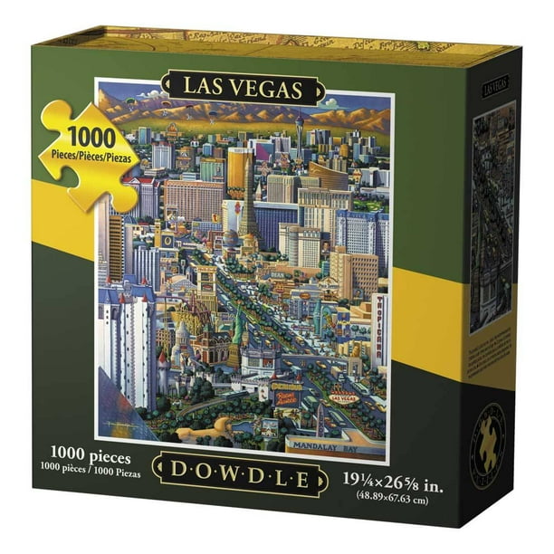 Dowdle Jigsaw Puzzle - Las Vegas - 1000 Piece - Walmart ...