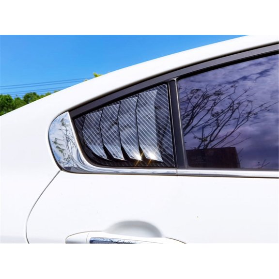 Carbon Fiber Style Side Vent Window Scoop Louver Cover For Kia Forte K3 2014-18