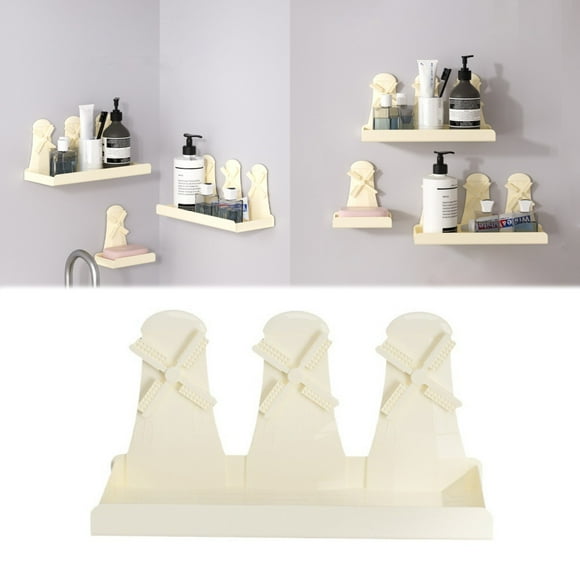 Oleegame 1PC Spoon And Lid Rest Desktop Storage Rack Organizer For Kitchen Bathroom Dorm Layer Cosmetic Stationery Storage Holder And Table Sundries Display Shelf Beige