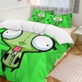 thumbnail image 6 of Alien Invader Zim 3 Pieces Bedding Sets Comfortable Soft Comforter Sets Decoration Bedroom Gifts With 1 Duvet Cover 2 Pillowcases, 6 of 7