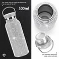 thumbnail image 5 of FNNMNNR Water Bottle  Shiny Rhinestone Stainless Steel Thermal Bottle Refillable Water Bottle Insulated Water Bottle Glitter Water Bottle with Chain for Christmas Halloween Women, 5 of 7