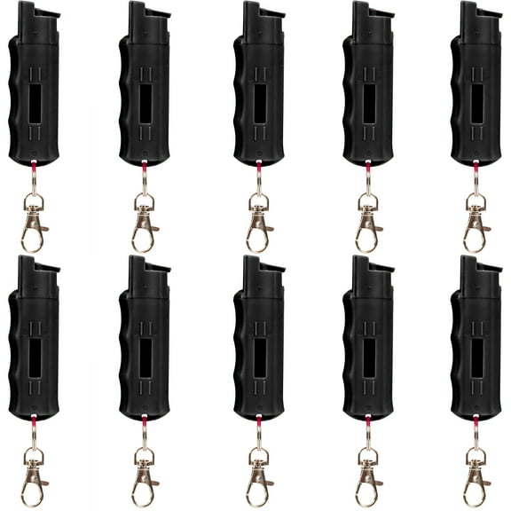BURN Pepper Spray 1/2oz Black 10 Pack